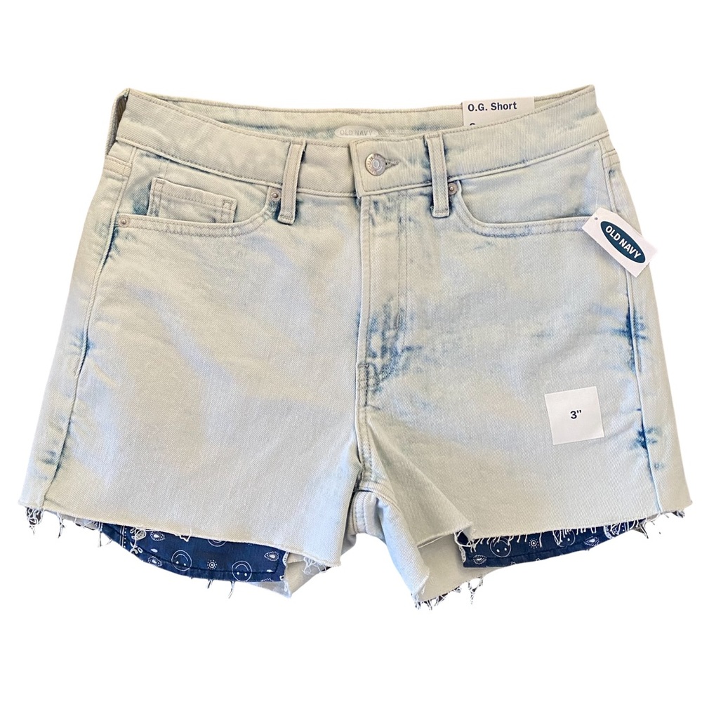 Old Navy NWT Stonewashed O.G. High Rise Shorts 6